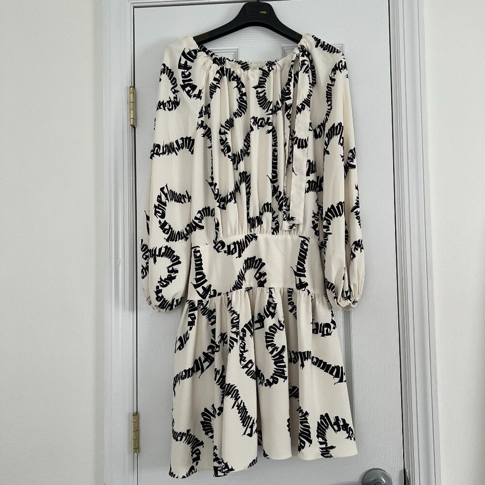 Zimmerman Dress- Black and off White with Zimmerman Print All Over size 0